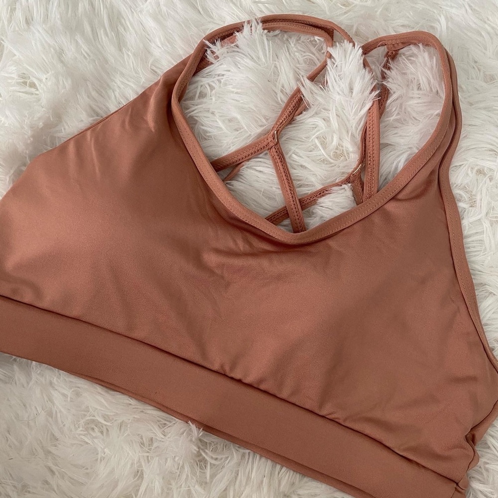 Peach Sports Bra